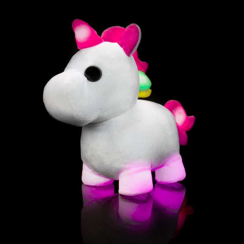 Adopt Me! Neon Unicorn Light-Up Plush
