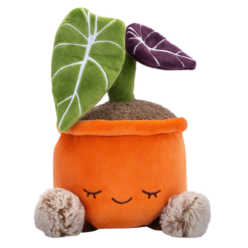 Greenhouse by Russ 12-Inch Black Velvet Alocasia Plant Plush