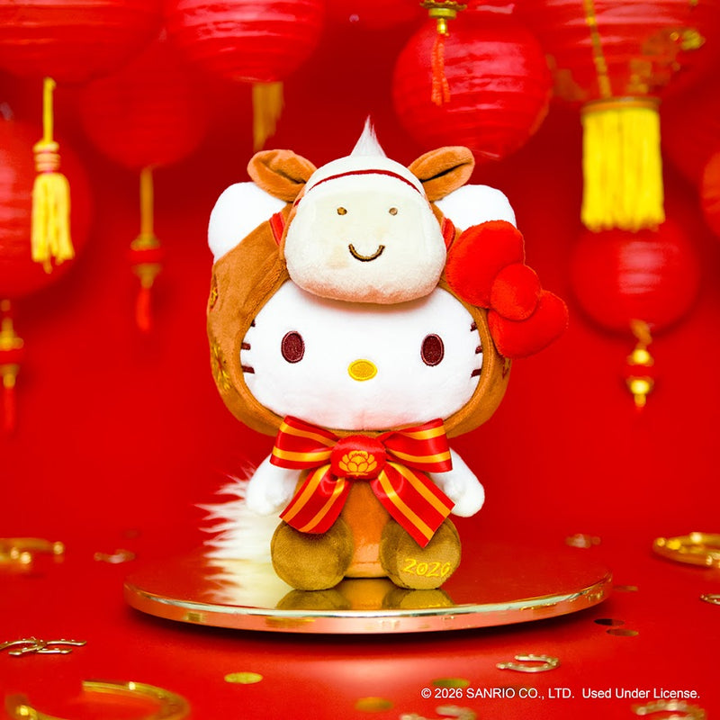 Hello Kitty and Friends 8-Inch Hello Kitty 2026 Year of the Horse New Year Plush - Limited Edition